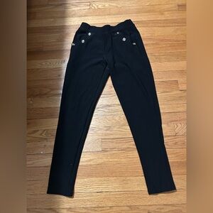 Black Pants with gold buttons